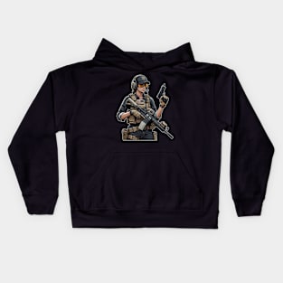 Tactical Girl Kids Hoodie